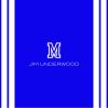 School Monogram 8x9" Personalised Mouse Mat (20x23cm), Gifts Blue