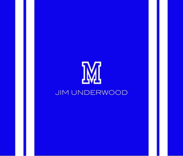 School Monogram 8x9" Personalised Mouse Mat (20x23cm), Gifts Blue