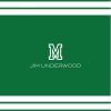 School Monogram 8x9" Personalised Mouse Mat (20x23cm), Gifts Green