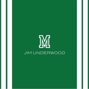 School Monogram 8x9" Personalised Mouse Mat (20x23cm), Gifts Green