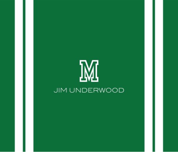 School Monogram 8x9" Personalised Mouse Mat (20x23cm), Gifts Green