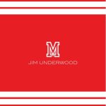 School Monogram 8x9" Personalised Mouse Mat (20x23cm), Gifts Red