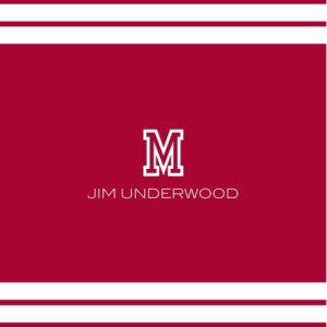 School Monogram 8x9" Personalised Mouse Mat (20x23cm), Gifts Red