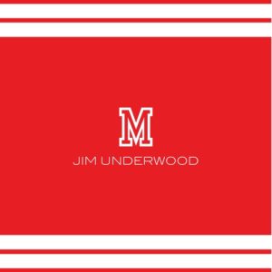 School Monogram 8x9" Personalised Mouse Mat (20x23cm), Gifts Red