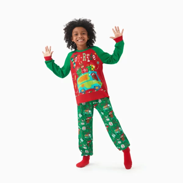 Scooby-Doo Family Matching Christmas Gift Pattern Pajama Set (Flame Resistant)