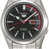 Seiko 5 Automatic Black Dial Stainless Steel Mens Watch SNK375K1