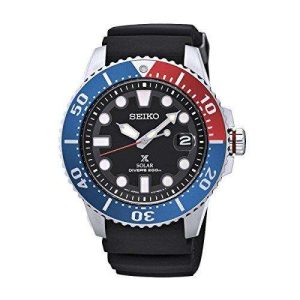 Seiko Prospex Solar Two-Tone Bezel Men's Diver's Watch SNE43P1