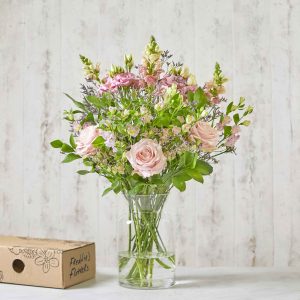 Send Flowers with Beautiful Pink Roses Online - Next Day Delivery Flowers - Includes Free Personalisable Gift Card