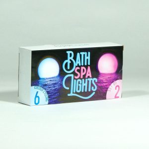 Set of 2 LED Bath Spa Lights - Great Pamper Gift with Soothing Colours