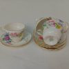 Shelly Spring Bouquet 4 X Cups And Saucers Plus 1 Saucer