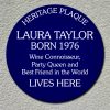 Spoof Personalised Heritage Plaque - Fun Blue Wall Sign Gift