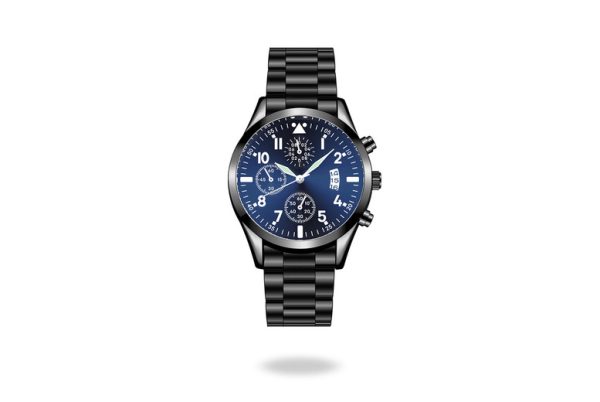 Stainless Steel Quartz Watch For Men In 4 Colours | Wowcher