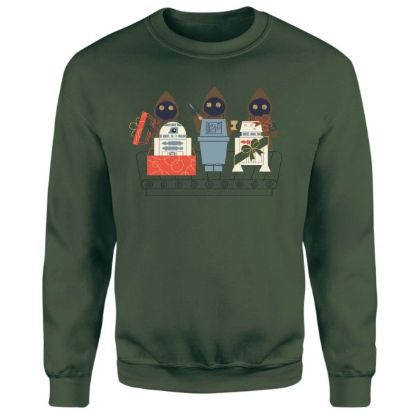 Star Wars A Jawas Gift Christmas Jumper - Green - XXL