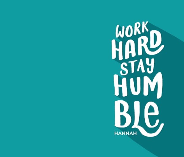 Stay Humble 8x9" Personalised Mouse Mat (20x23cm), Gifts Light Blue