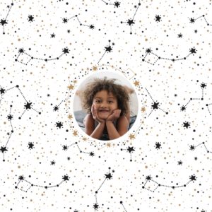 Stellar Night Personalised Beach Towel, Gifts White