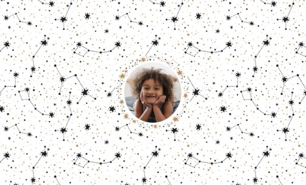 Stellar Night Personalised Beach Towel, Gifts White