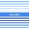 Stripe Fade Personalised Beach Towel, Gifts Blue