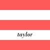 Stripe Italics Personalised Travel Mug 16oz (473ml), Gifts Red