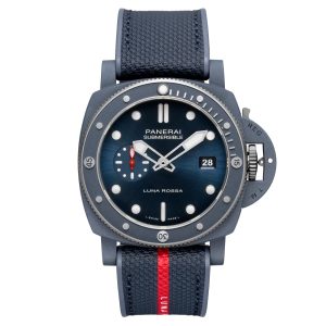 Submersible QuarantaQuattro Luna Rossa Ti-Ceramitech 44mm Mens Watch Blue