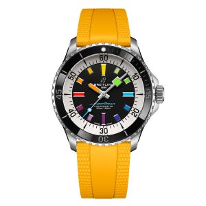 Superocean Automatic 42mm Mens Watch Yellow Rubber