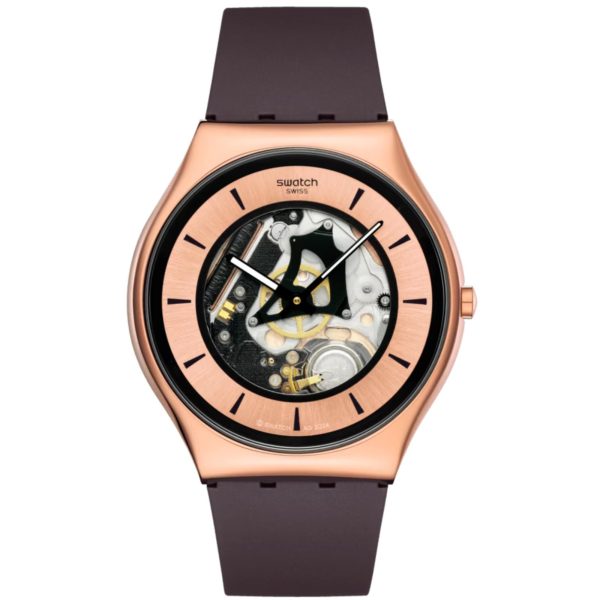 Swatch Copper Flame Unisex Rose Gold Dial Watch SS07G107