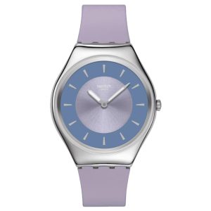 Swatch Lyrically Lavender Unisex Lilac Dial Watch SYXS157