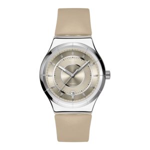 Swatch Mocha Dream Unisex Champagne Dial Watch YIS434