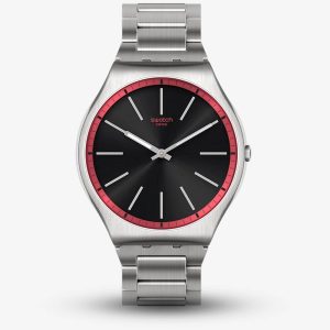 Swatch Red Graphite Watch SS07S129G