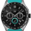 TAG Heuer Watch Connected Calibre E4 45 Light Blue Rubber - Black