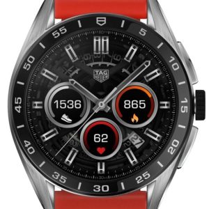 TAG Heuer Watch Connected Calibre E4 45 Red Rubber - Black