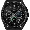 TAG Heuer Watch Connected Calibre E4 45 Titanium Black Leather - Black