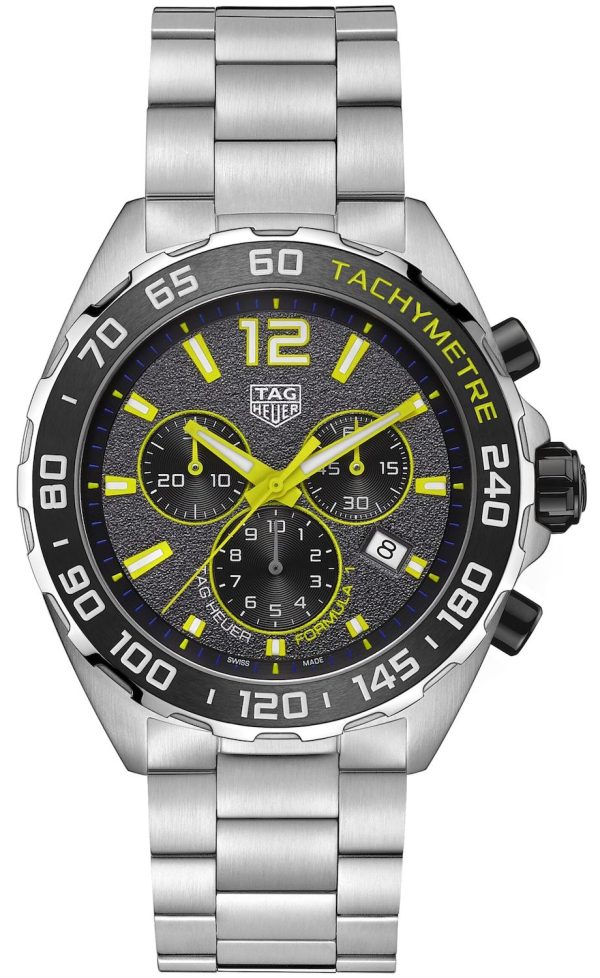 TAG Heuer Watch Formula 1 Quartz Yellow Bracelet - Grey