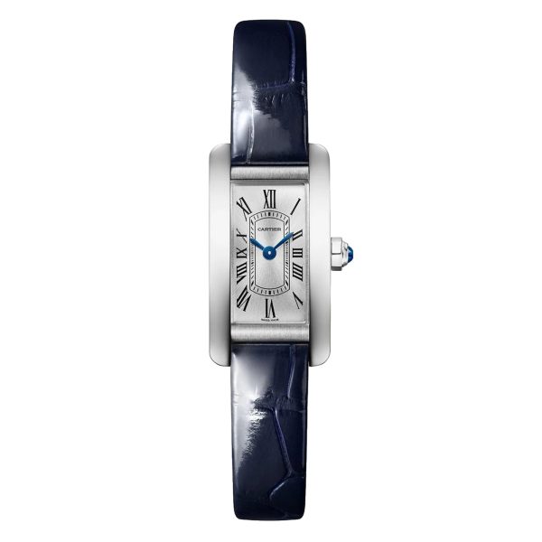 Tank Américaine Watch, Mini Model, Quartz Movement, Steel, Leather