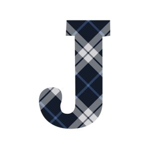 Tartan Letter Personalised Travel Mug 16oz (473ml), Gifts Black
