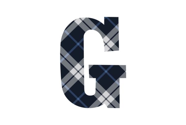 Tartan Letter Personalised Travel Mug 16oz (473ml), Gifts Black