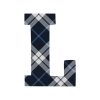 Tartan Letter Personalised Travel Mug 16oz (473ml), Gifts Black