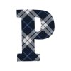 Tartan Letter Personalised Travel Mug 16oz (473ml), Gifts Black