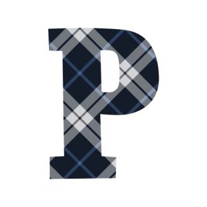 Tartan Letter Personalised Travel Mug 16oz (473ml), Gifts Black