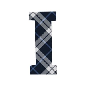 Tartan Letter Personalised Travel Mug 16oz (473ml), Gifts Black