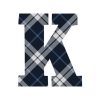 Tartan Letter Personalised Travel Mug 16oz (473ml), Gifts Black