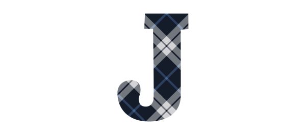 Tartan Letter Personalised Water Bottle, 18oz (500ml), Gifts Black