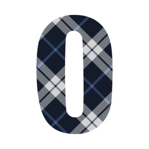 Tartan Letter Personalised Water Bottle, 18oz (500ml), Gifts Black