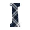 Tartan Letter Personalised Water Bottle, 18oz (500ml), Gifts Black