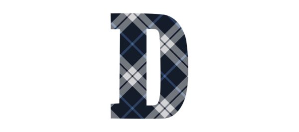 Tartan Letter Personalised Water Bottle, 18oz (500ml), Gifts Black