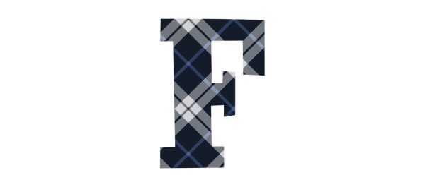 Tartan Letter Personalised Water Bottle, 18oz (500ml), Gifts Black