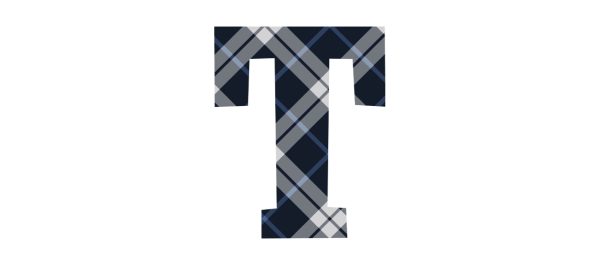 Tartan Letter Personalised Water Bottle, 18oz (500ml), Gifts Black
