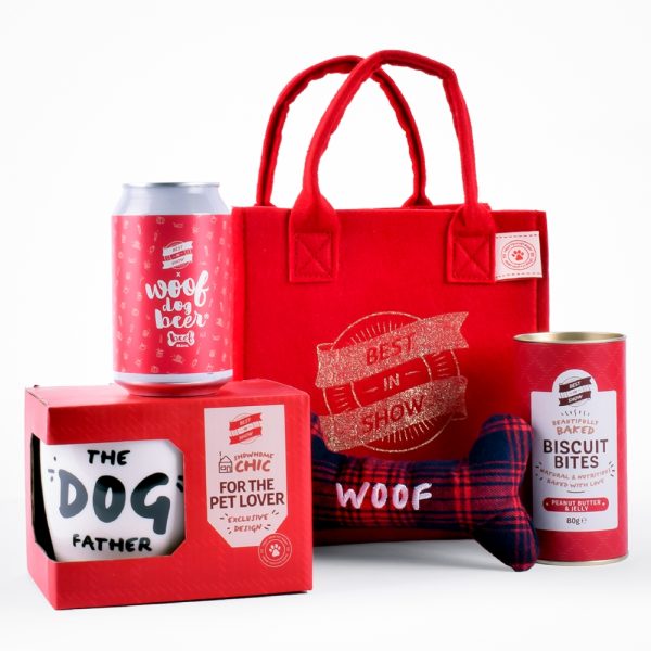 The Dog Father Hamper Gift Bag - Satisfy Your Dog's Sweet Tooth With Our Peanut Butter & Jelly Biscuit Bites