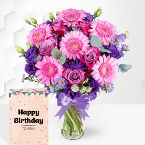 The September Bouquet with Birthday Card