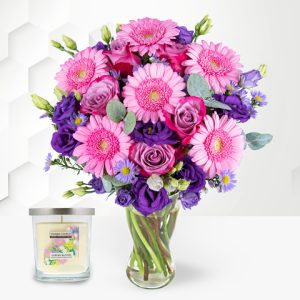 The September Bouquet with Candle