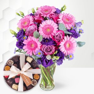 The September Bouquet with Premium Belgian Chocolates
